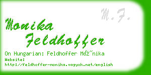 monika feldhoffer business card